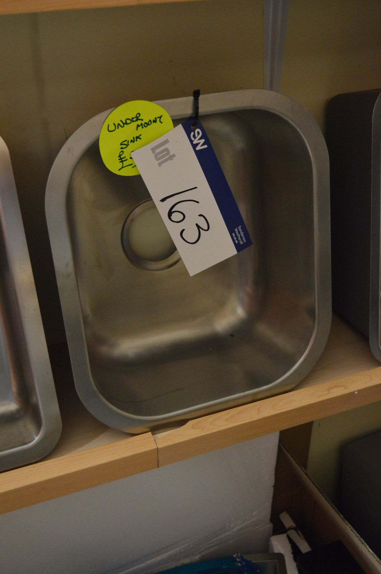 Stainless Steel Under Mount Sink, approx. 340mm wi