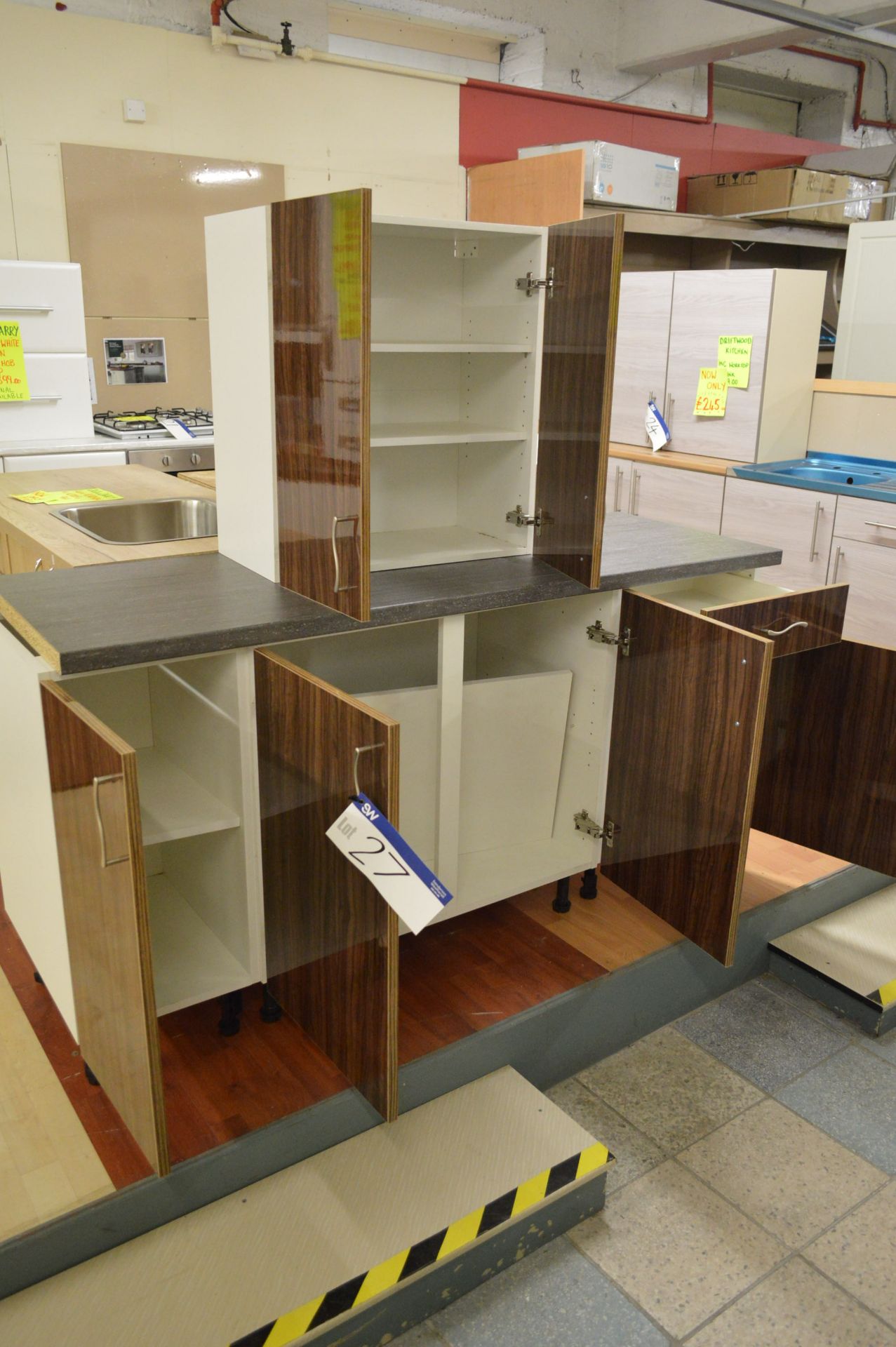 Five Kitchen Units, approx. 1.8m long - Image 4 of 4