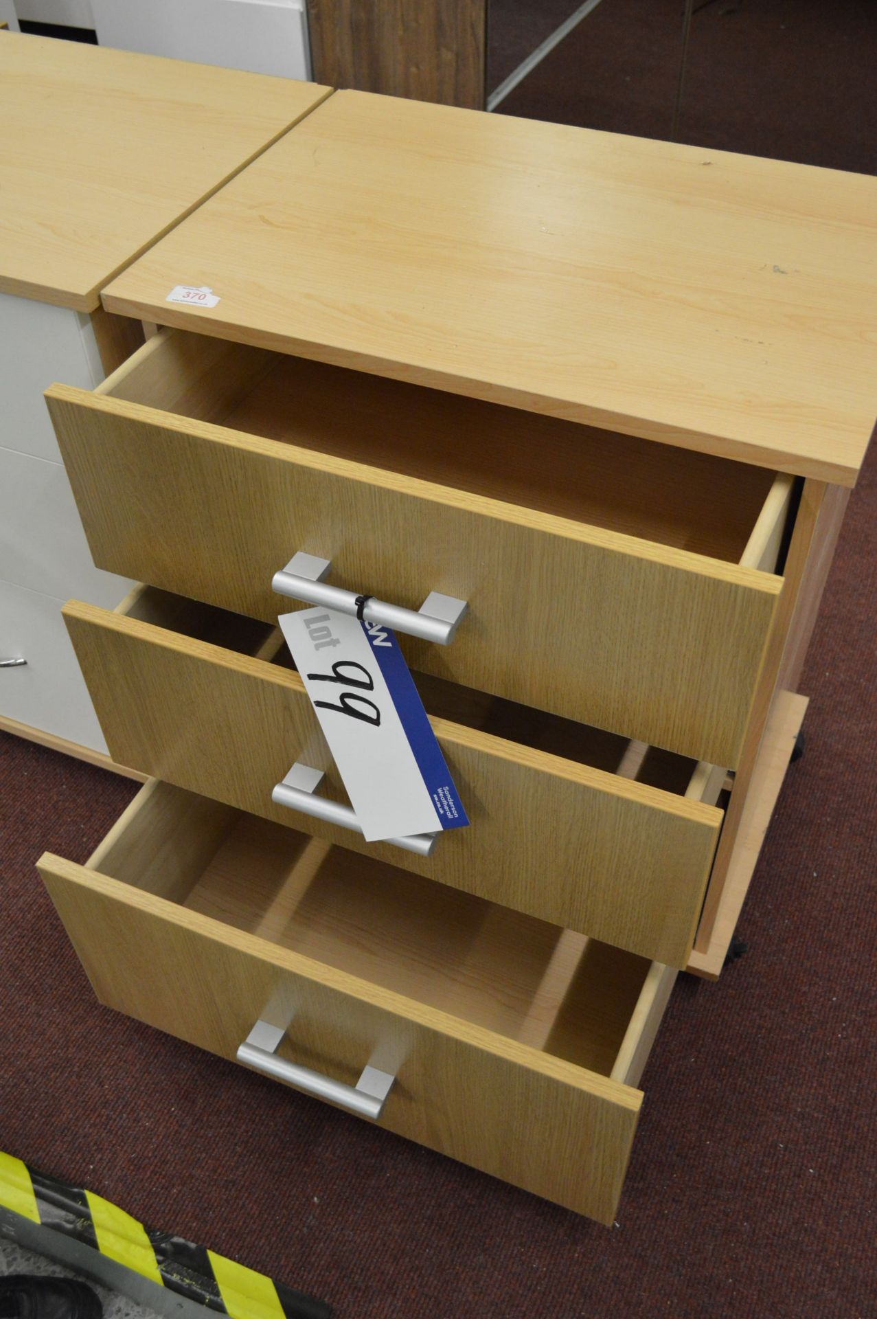 Three Drawer Chest, 640mm wide - Image 2 of 2