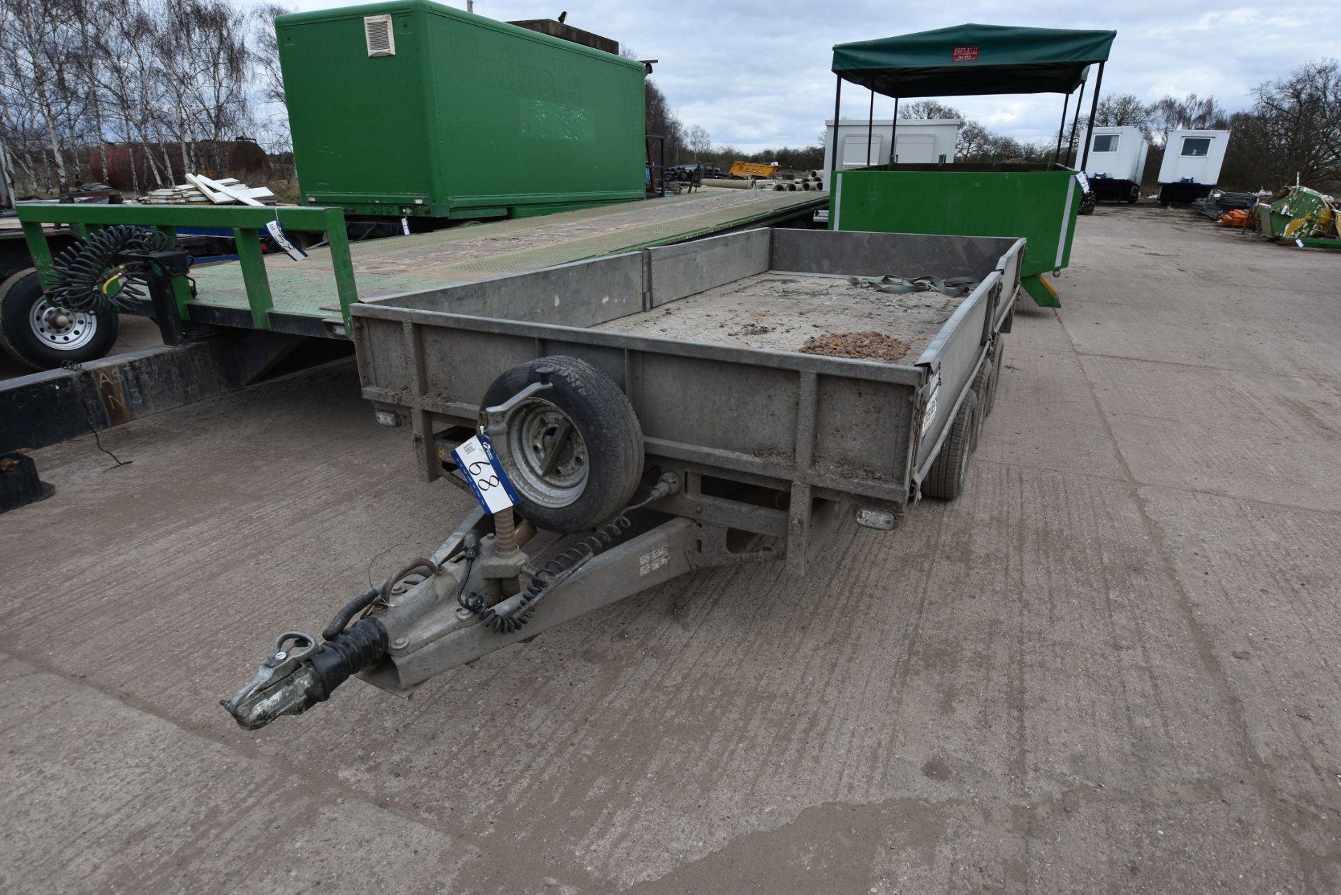 Ifor Williams LM146G3 Tri Axle Plant Trailer, 4.25m x 2m, Serial No: SCK80000030378743, Capacity: