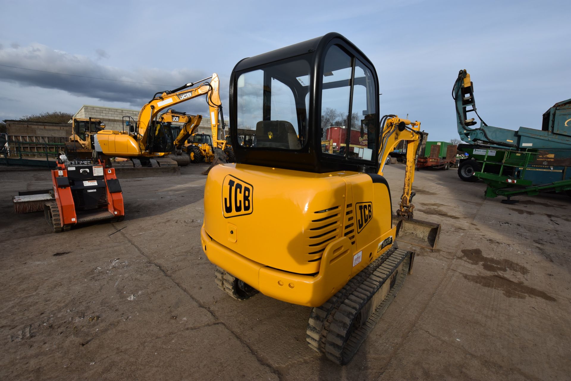 JCB 802 360° Mini Excavator, Serial No: SLP802S4E/044154 with Hammer Piping, Year of Manufacture: - Image 3 of 5