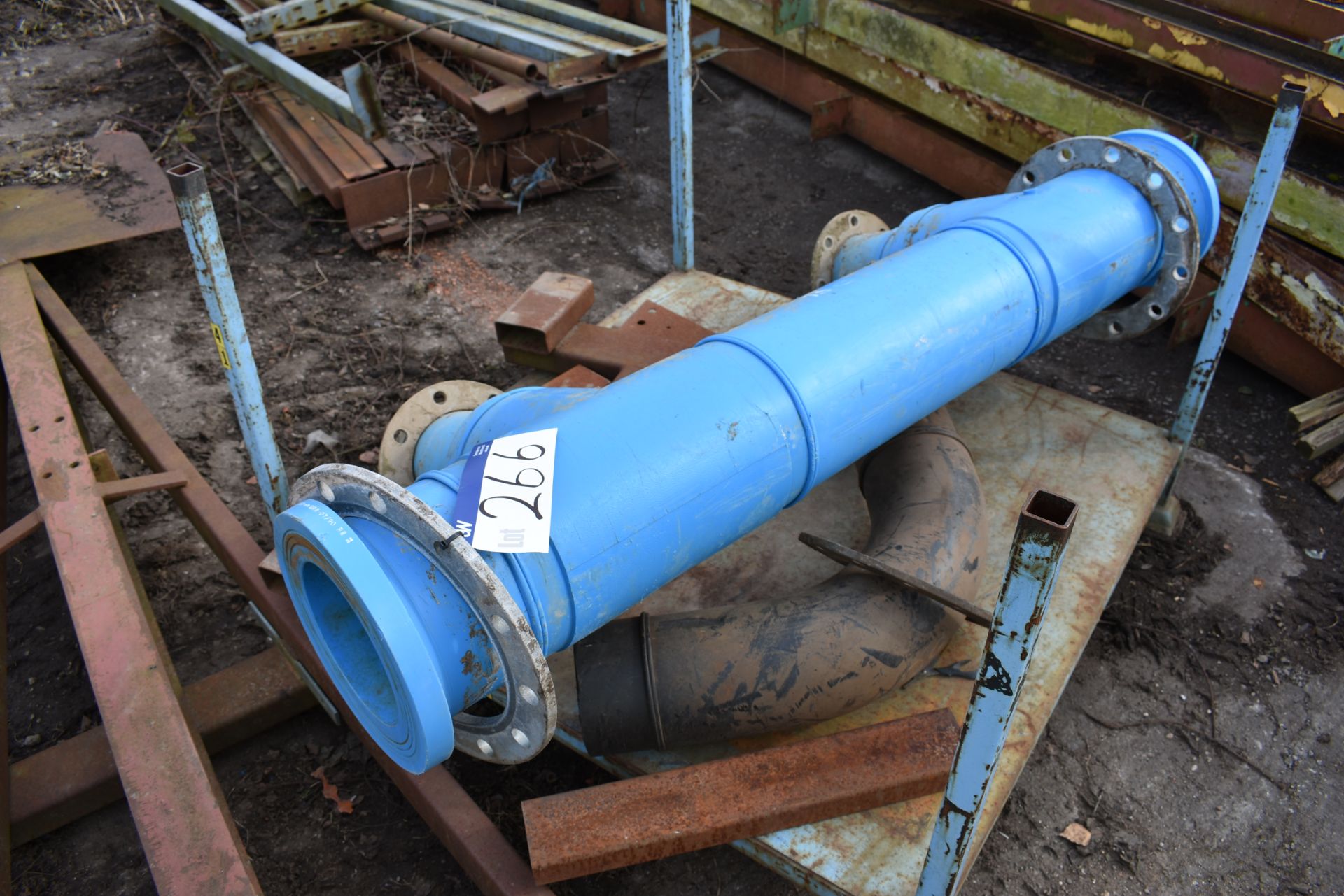 Blue Plastic Water Mains Pipe