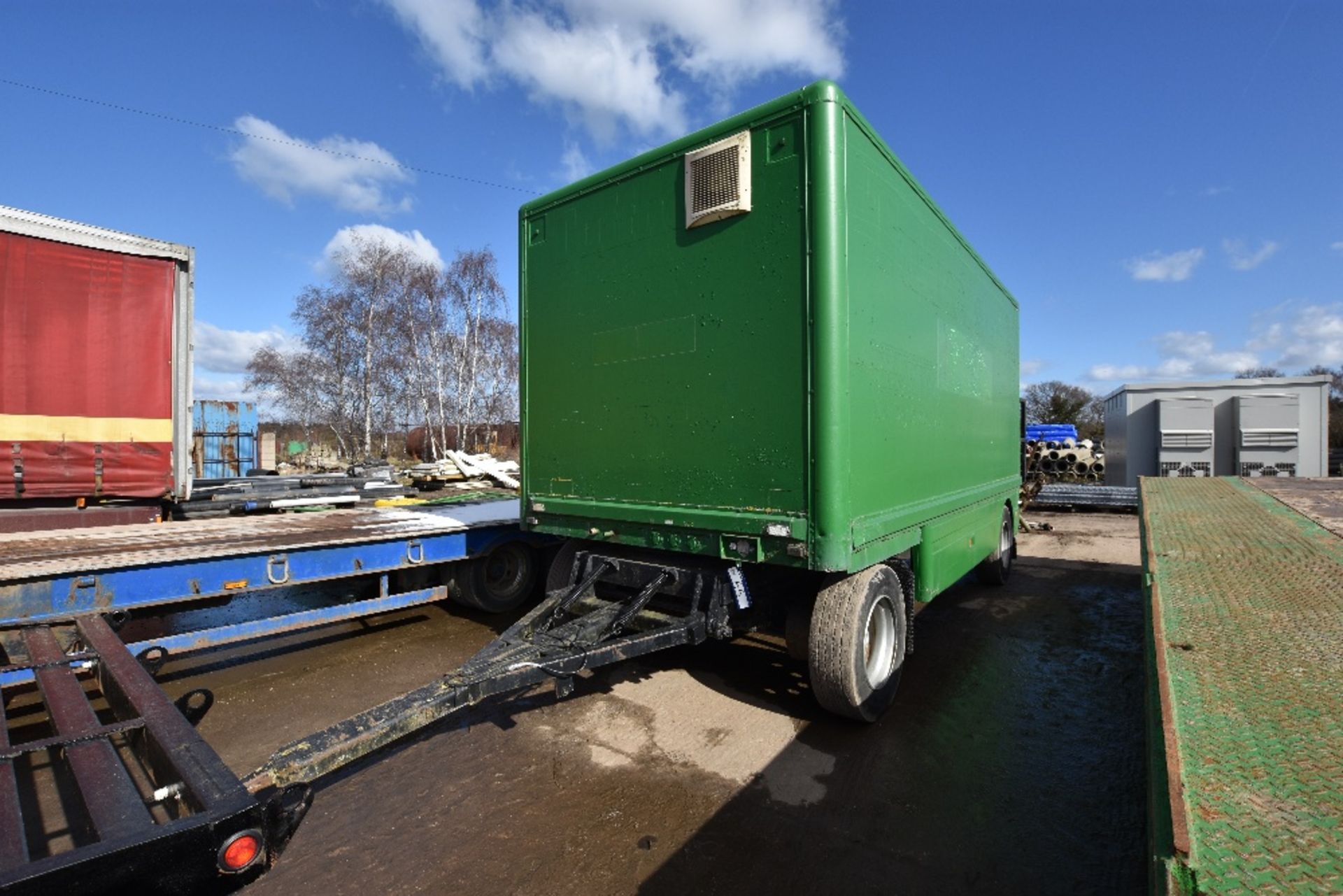 Twin Axle Draw Bar Mobile Workshop Trailer, 6m, Fitted with Workbenches and Vice