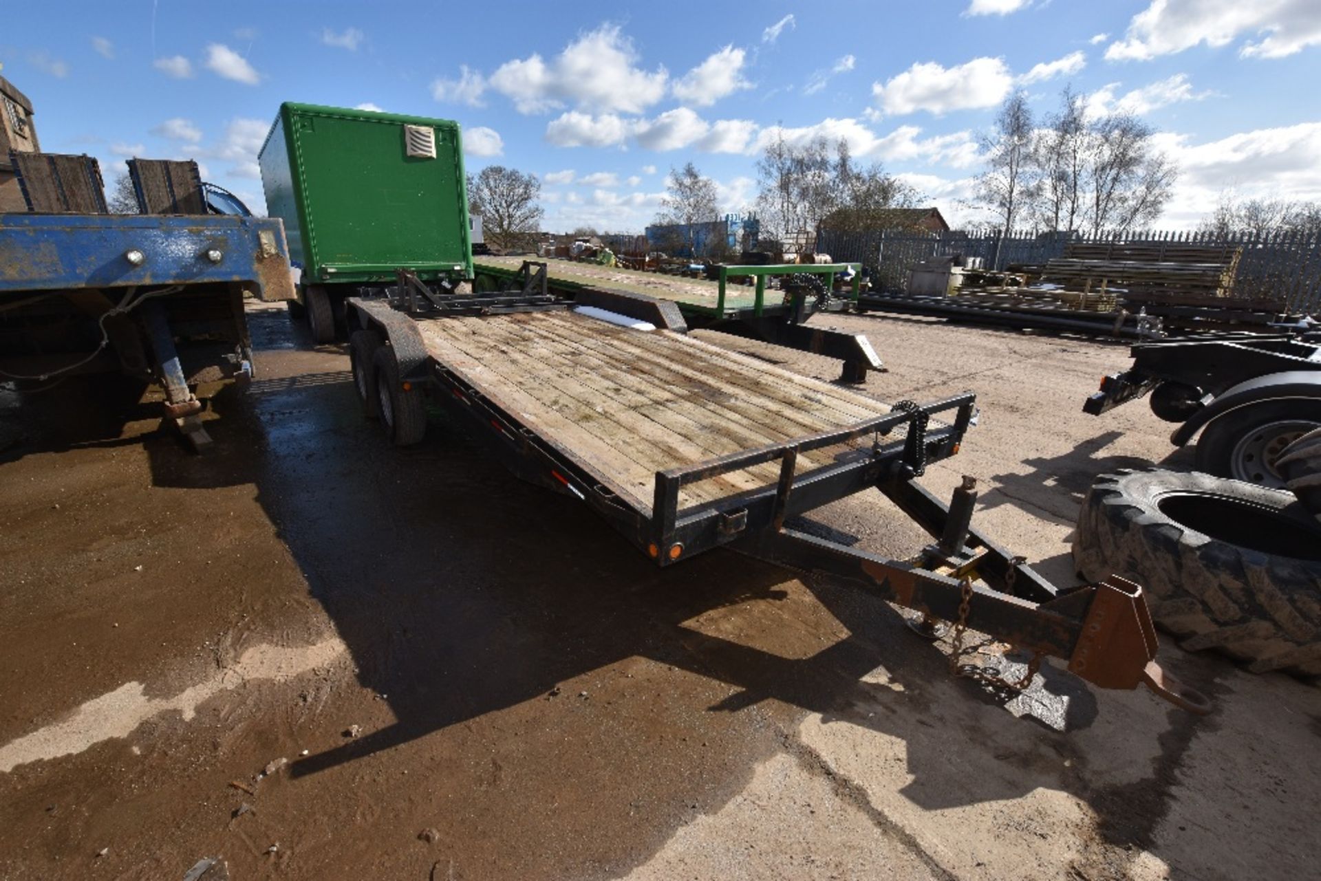 May Low Ride 6m Tandem Axle Draw Bar Plant Trailer c/w Loading Ramps, Serial No -, Year of - Image 3 of 5