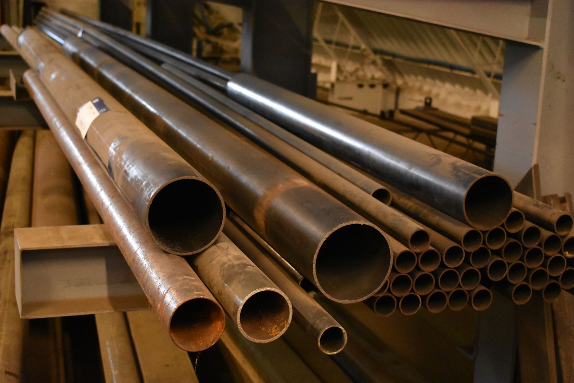 34 x Lengths of Steel Tube, 7500 x 40mm Diameter; 3 x Lengths of Steel Tube, 7500 x 45mm Diameter; 2