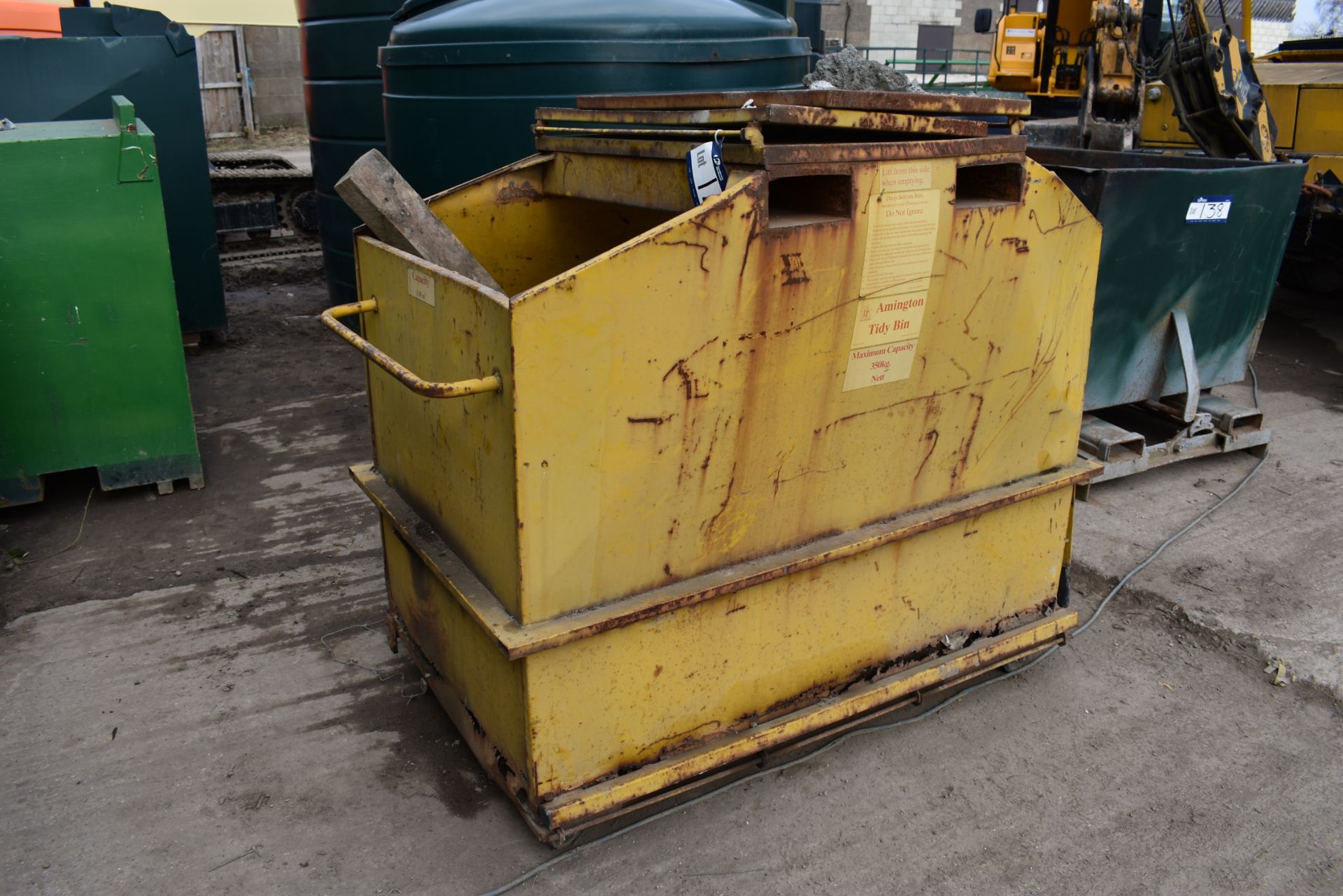 Armington Tidy Bin Bottom Dump Forklift Skip