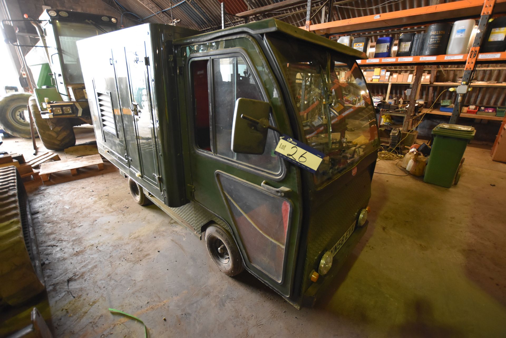 Green Godess LHD Electric Vehicle with Box Body (new batteries fitted), Registration No: YN58 EVX