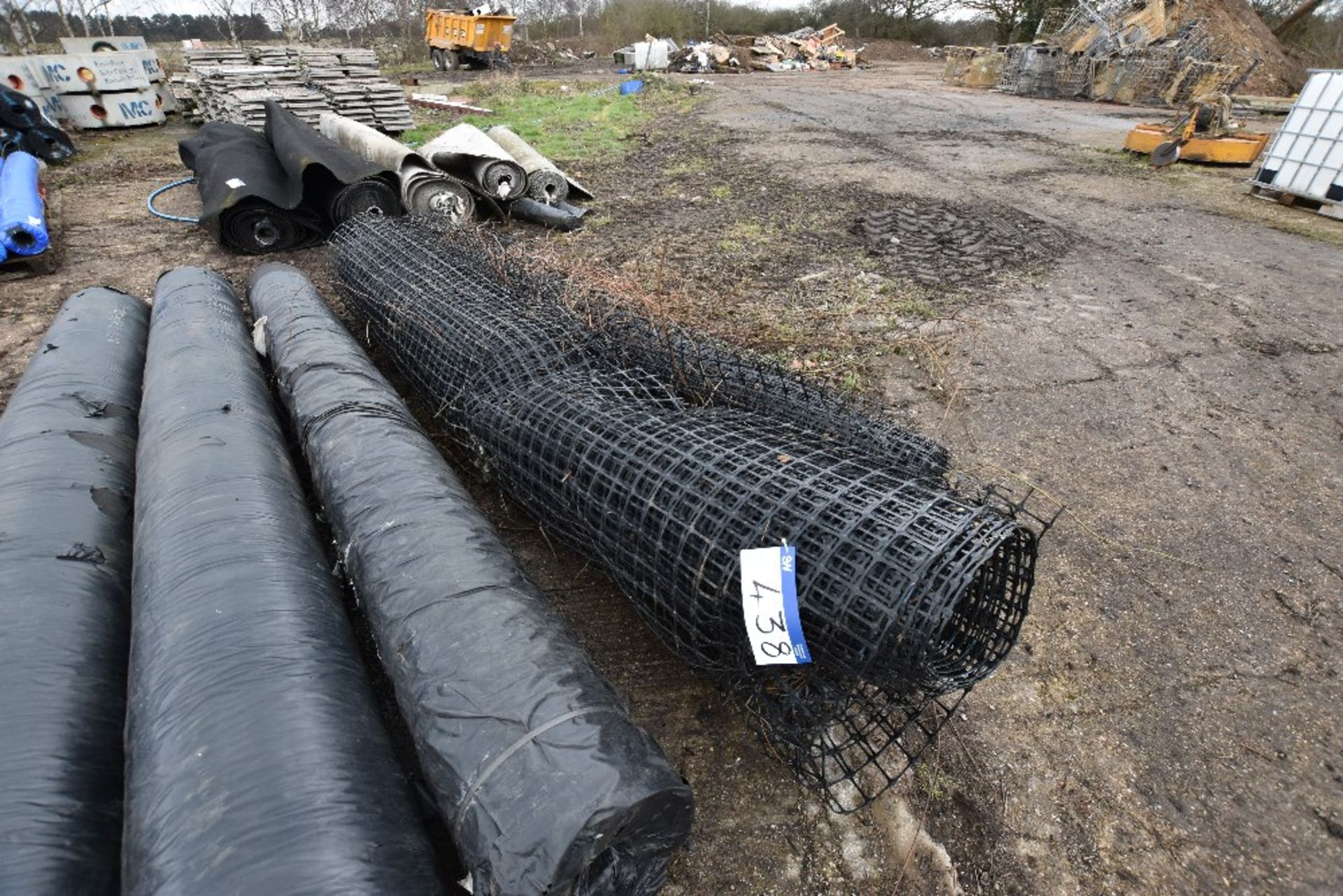 2 x Rolls of Black Plastic Ground Stabilising Mesh