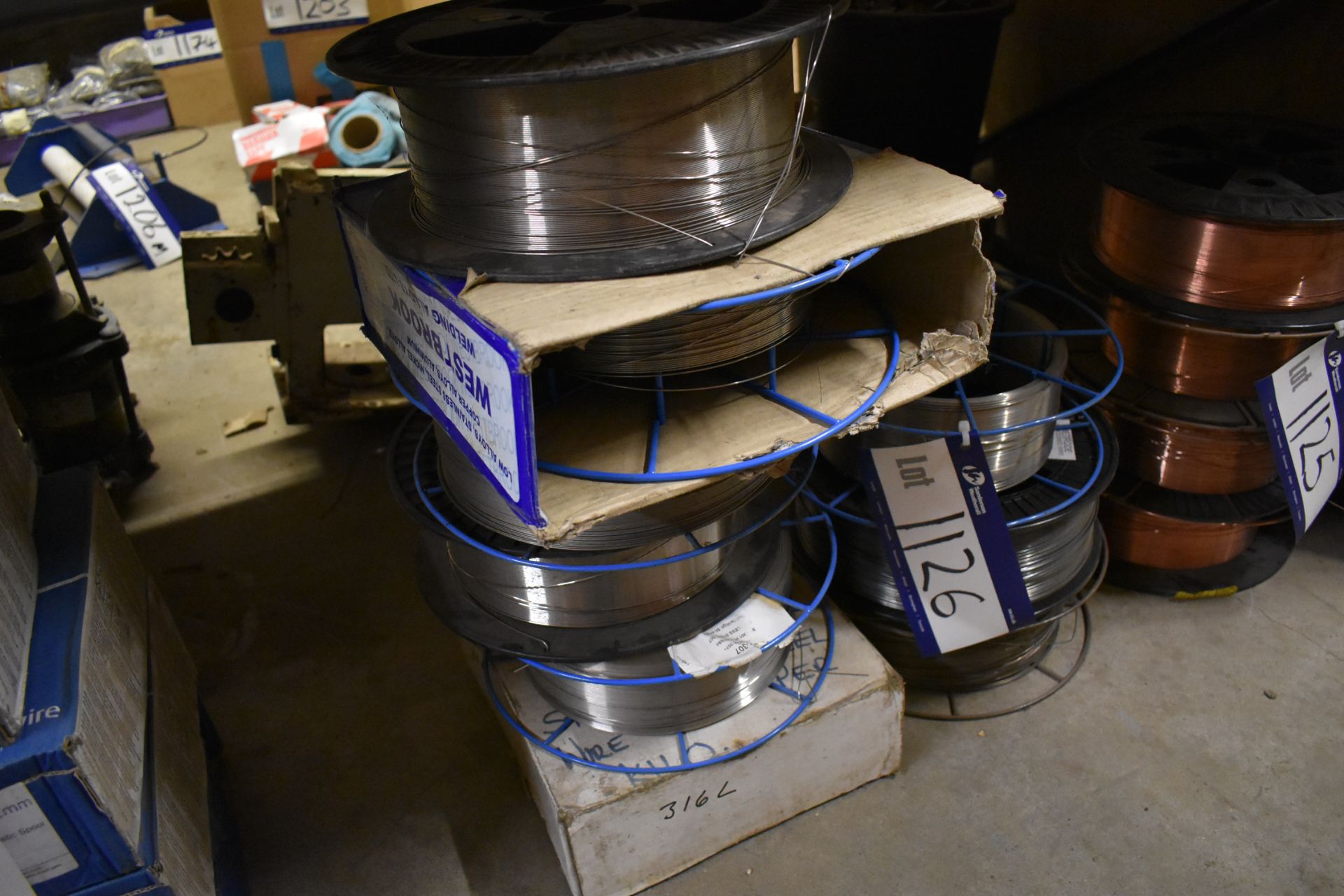9 x Reels of Stainless Steel MIG Welding Wire