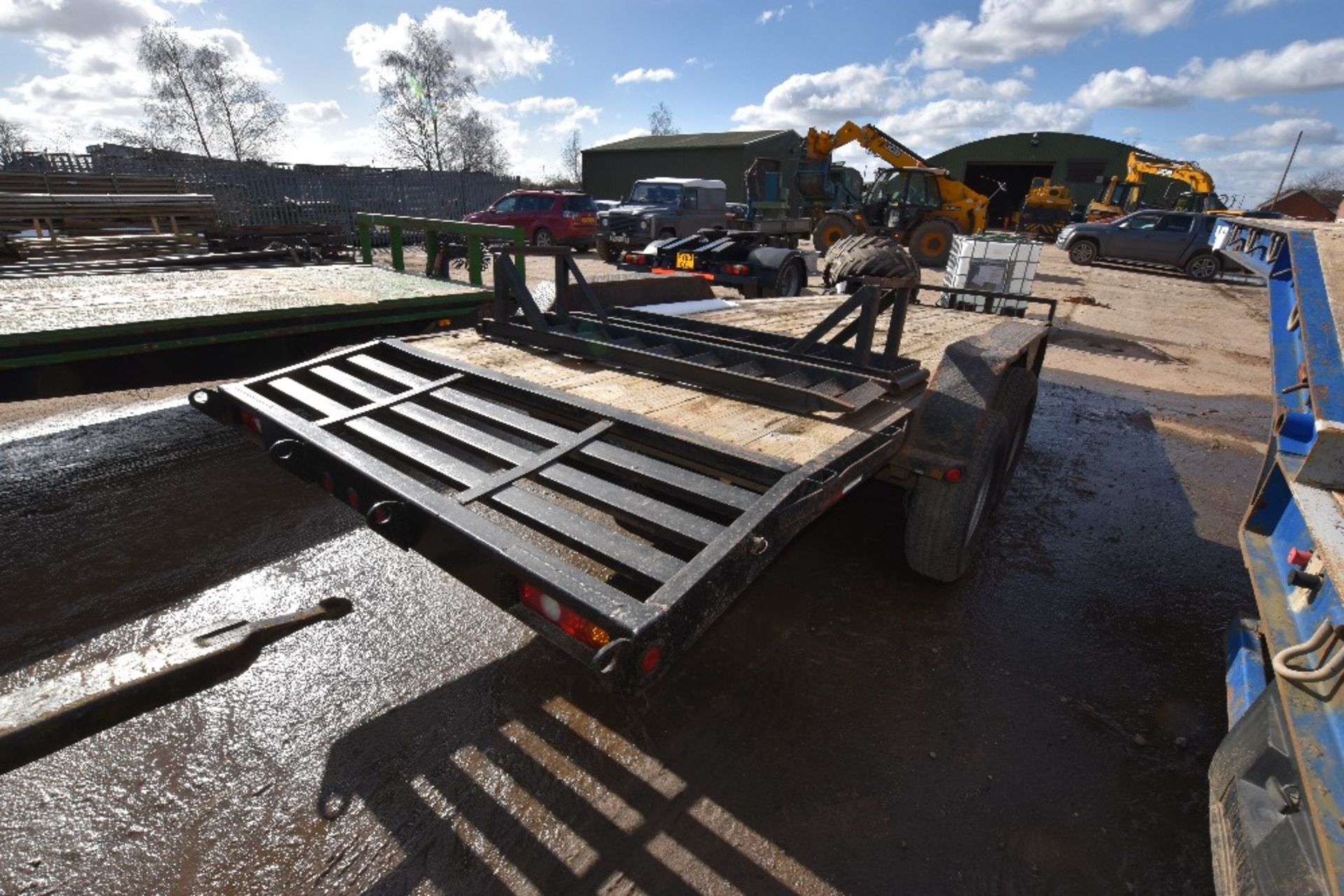 May Low Ride 6m Tandem Axle Draw Bar Plant Trailer c/w Loading Ramps, Serial No -, Year of - Image 4 of 5