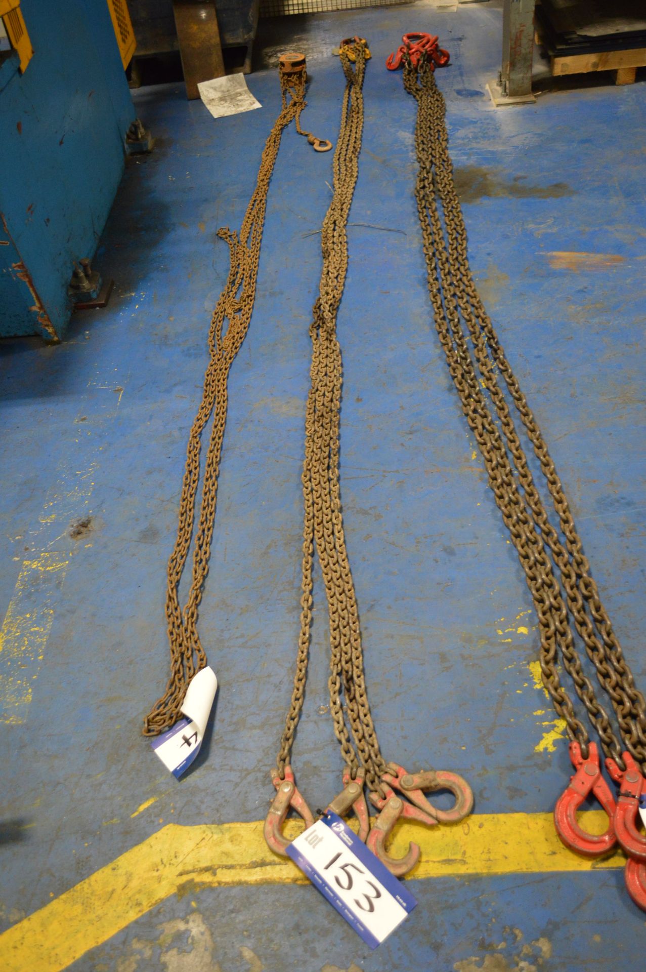 Four Leg Chain Sling, 7mm, serial no. RS3160810, g