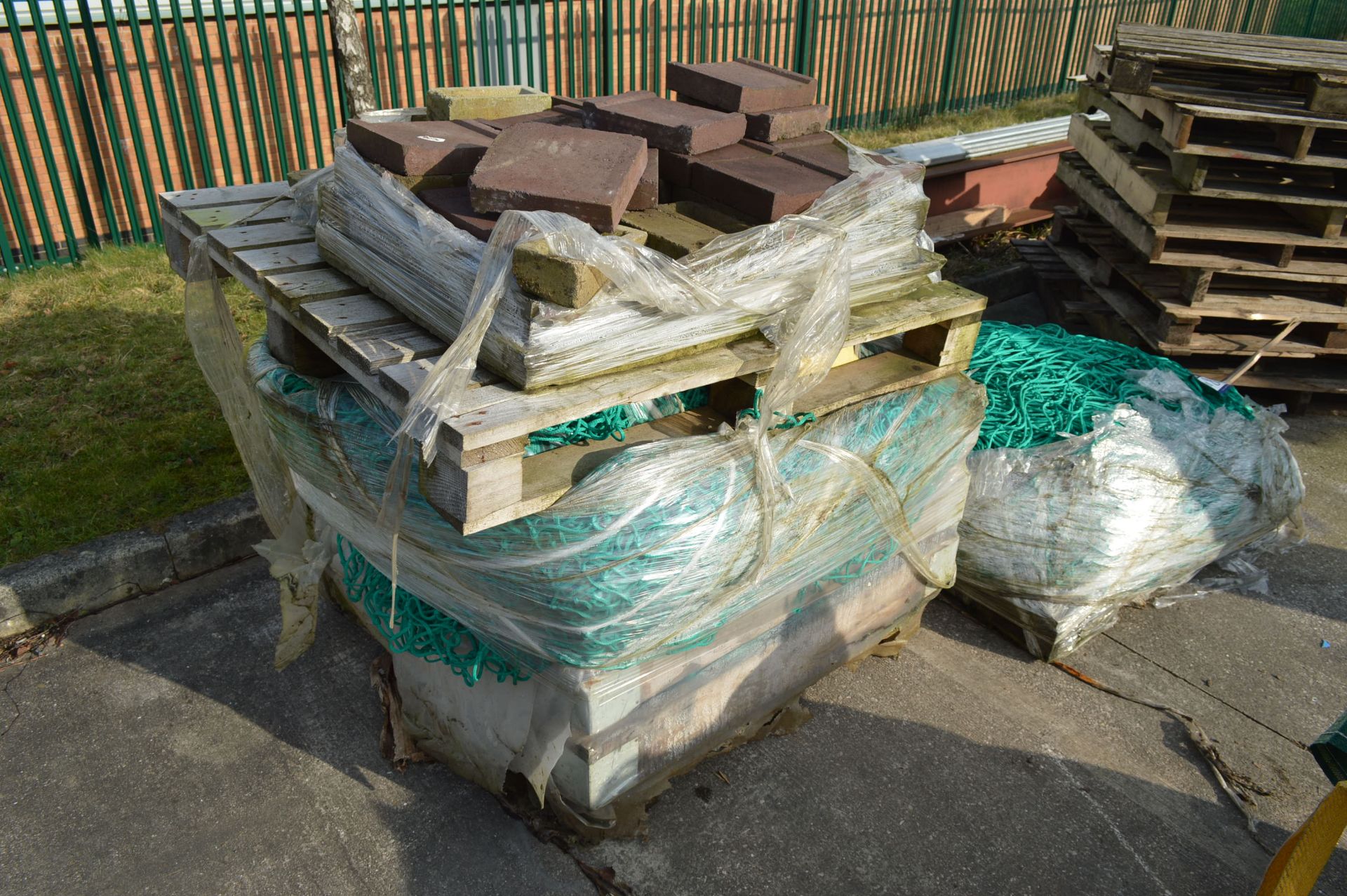 Fall Arrest Nets, on two pallets