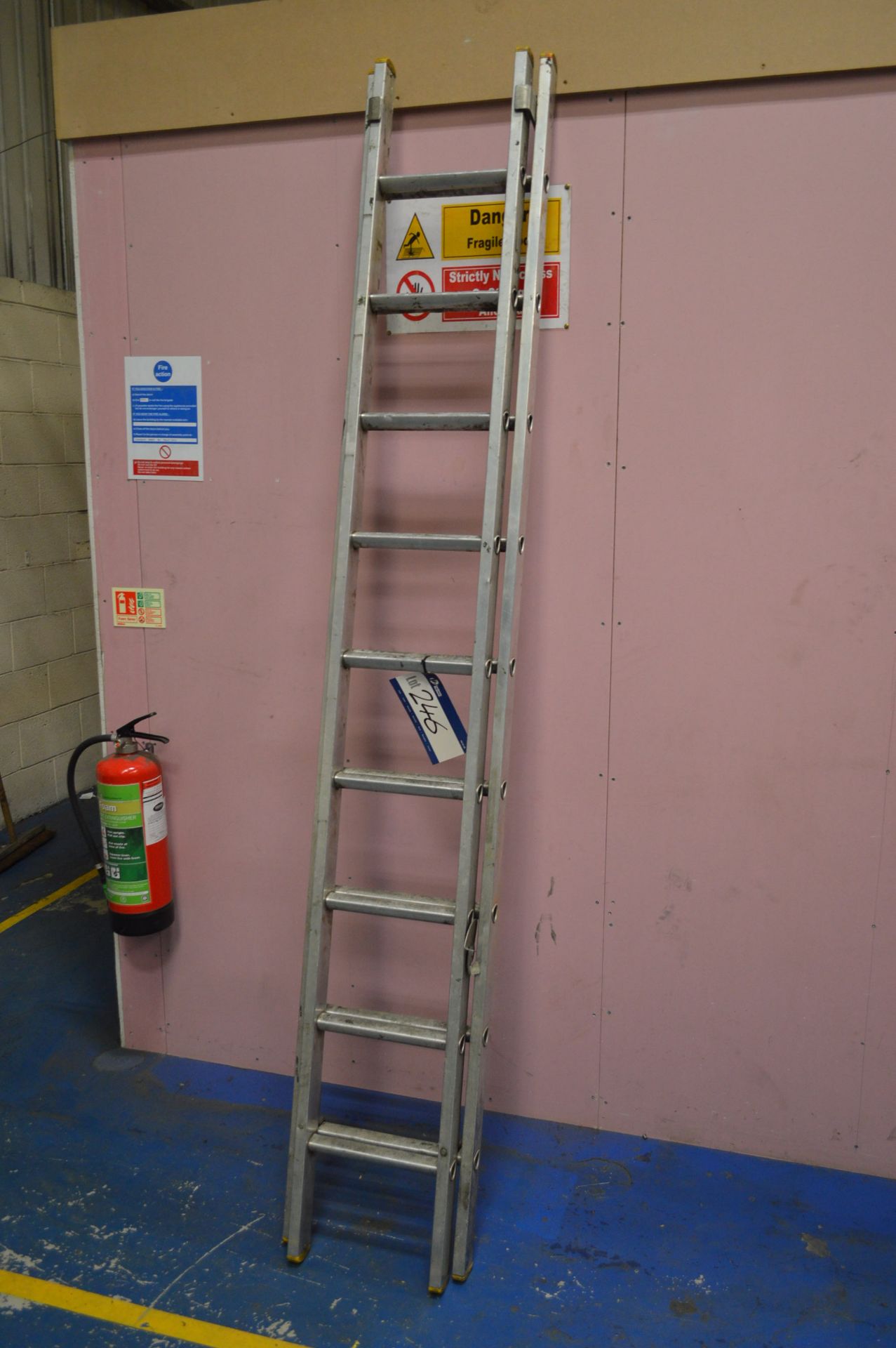 Double Alloy Extension Ladder