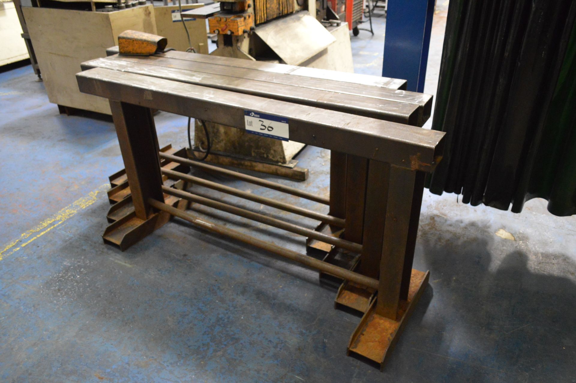 Four Steel Trestles, each approx. 1.86m x 870mm hi - Image 2 of 2