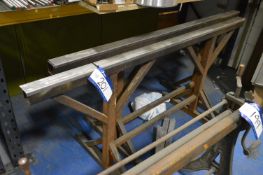 One Pair of Fabricated Steel Trestles, each 2.m wi