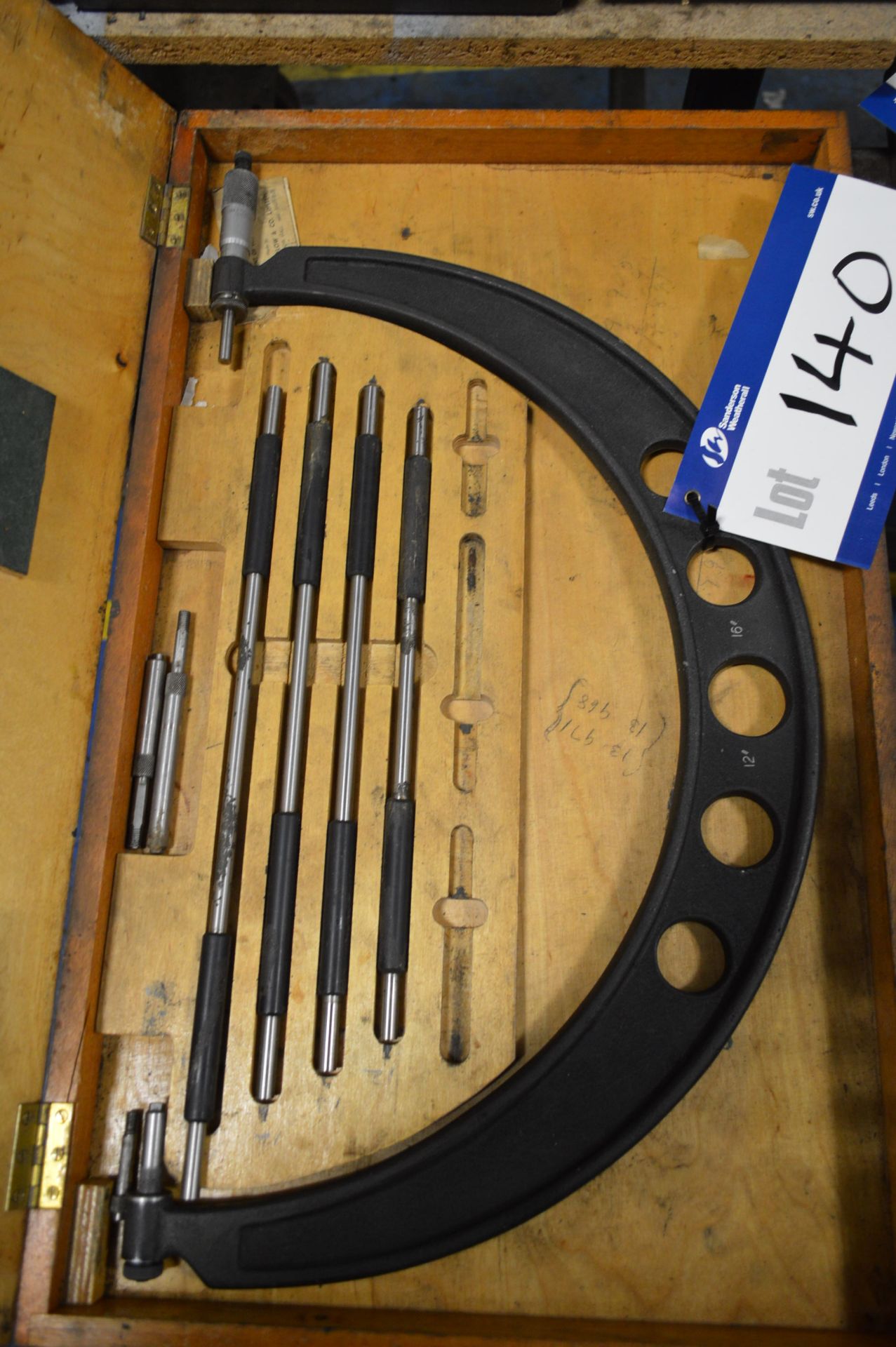 12-16in. External Micrometer, in timber box - Image 2 of 2