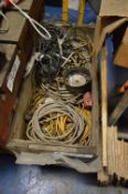 Assorted Cable, in timber chest