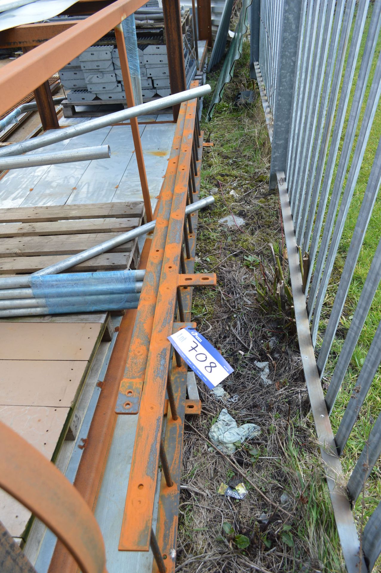 Two Fabricated Steel Ladders (at rear of rack)