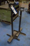 Two Fabricated Steel Roller Feed Stands, rollers a