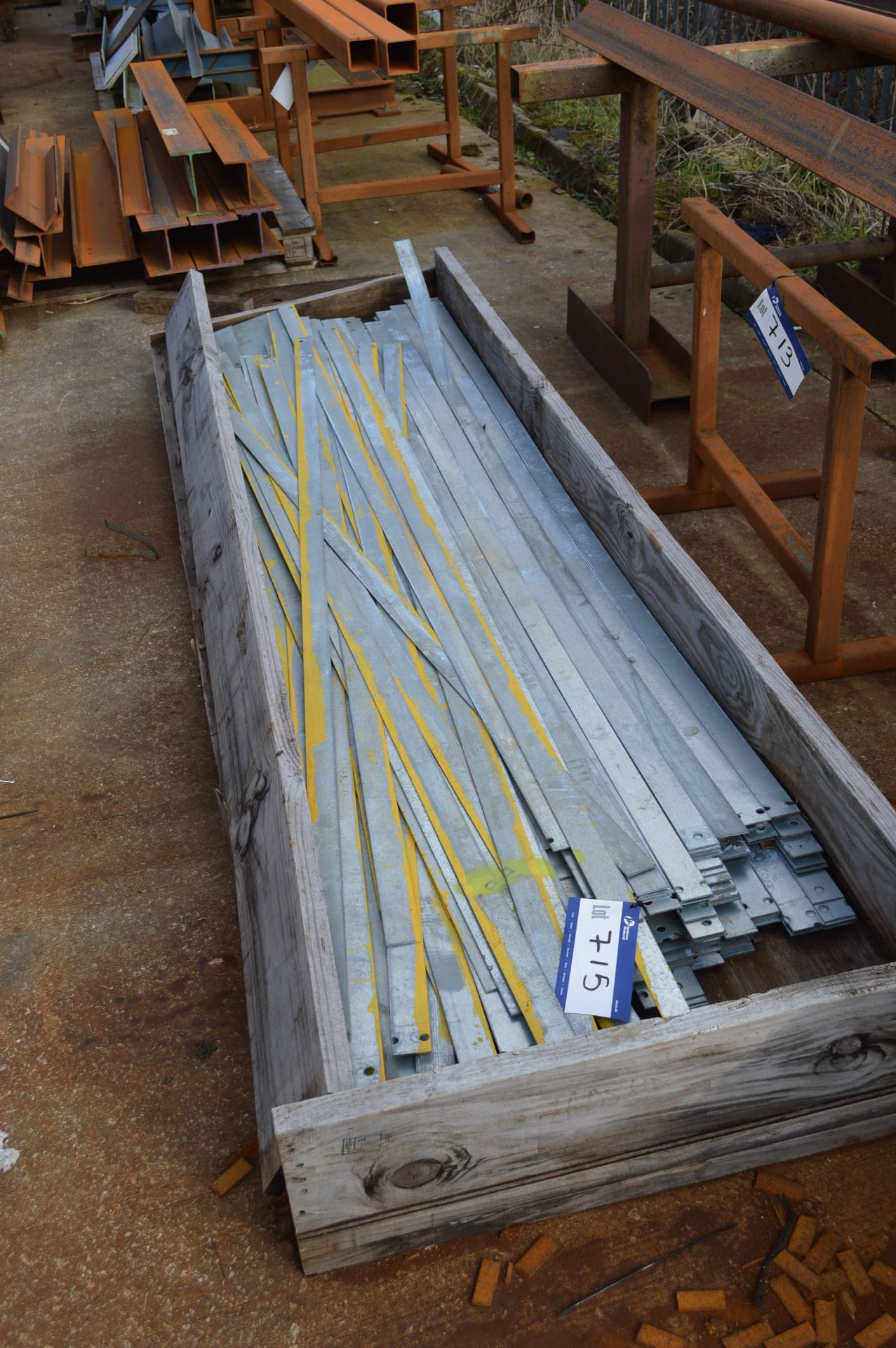 Galvanised Steel Strip, with timber crate