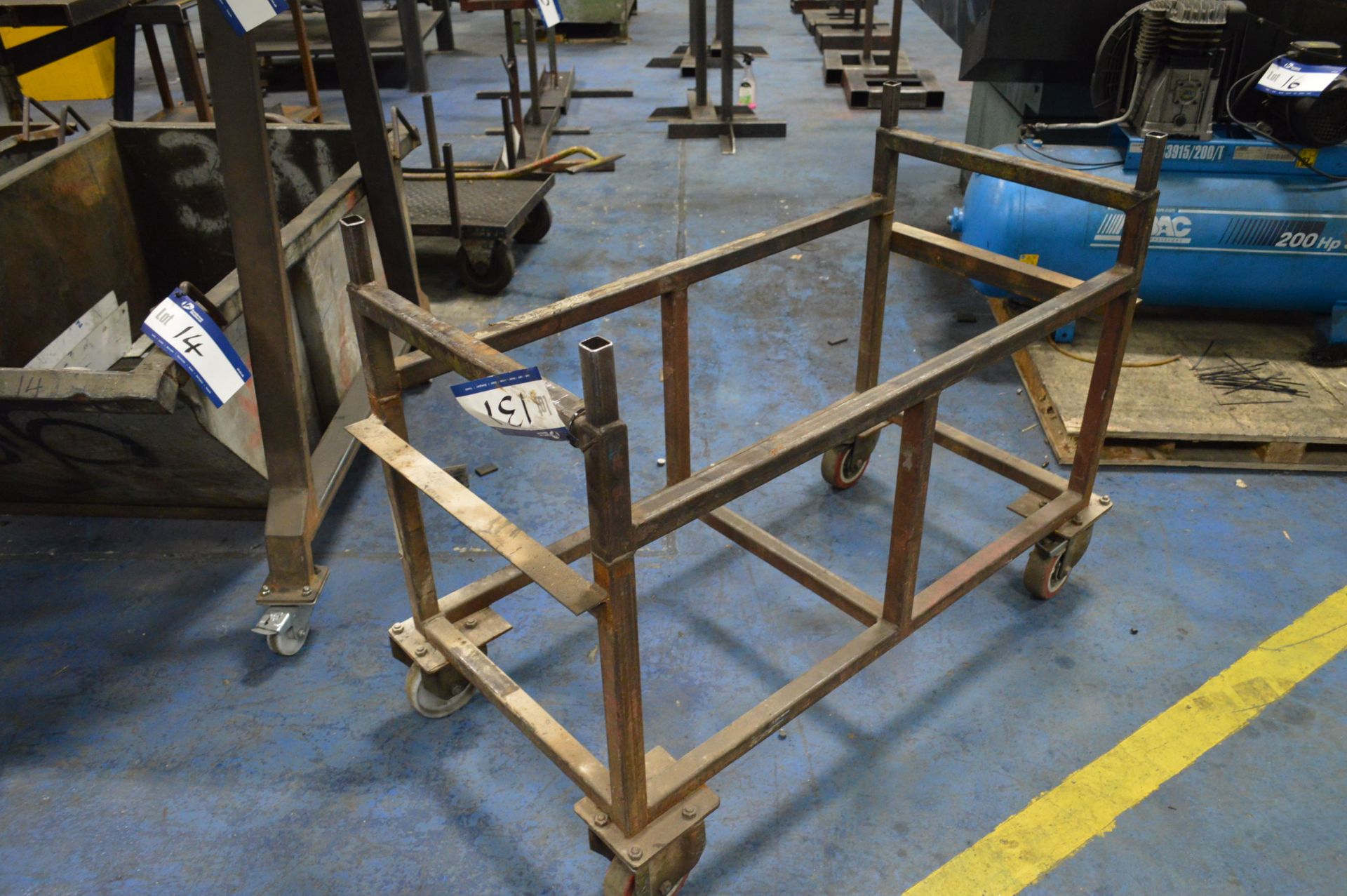 Work Trolley, approx. 1.25m x 600mm