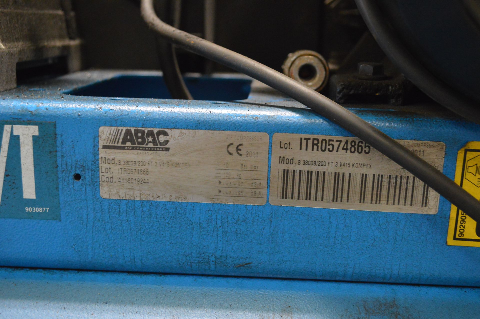 Abac B3915/200/T Horizontal Receiver Mounted Air C - Bild 4 aus 4