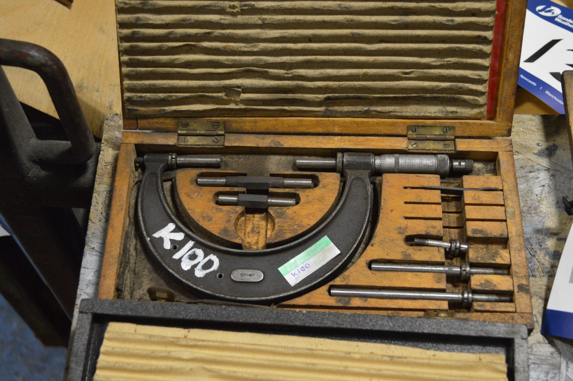Two 0-4in External Micrometers, each in timber box - Image 2 of 2