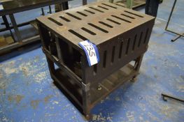 Cast Iron Box Table, approx. 940mm x 760mm x 380mm