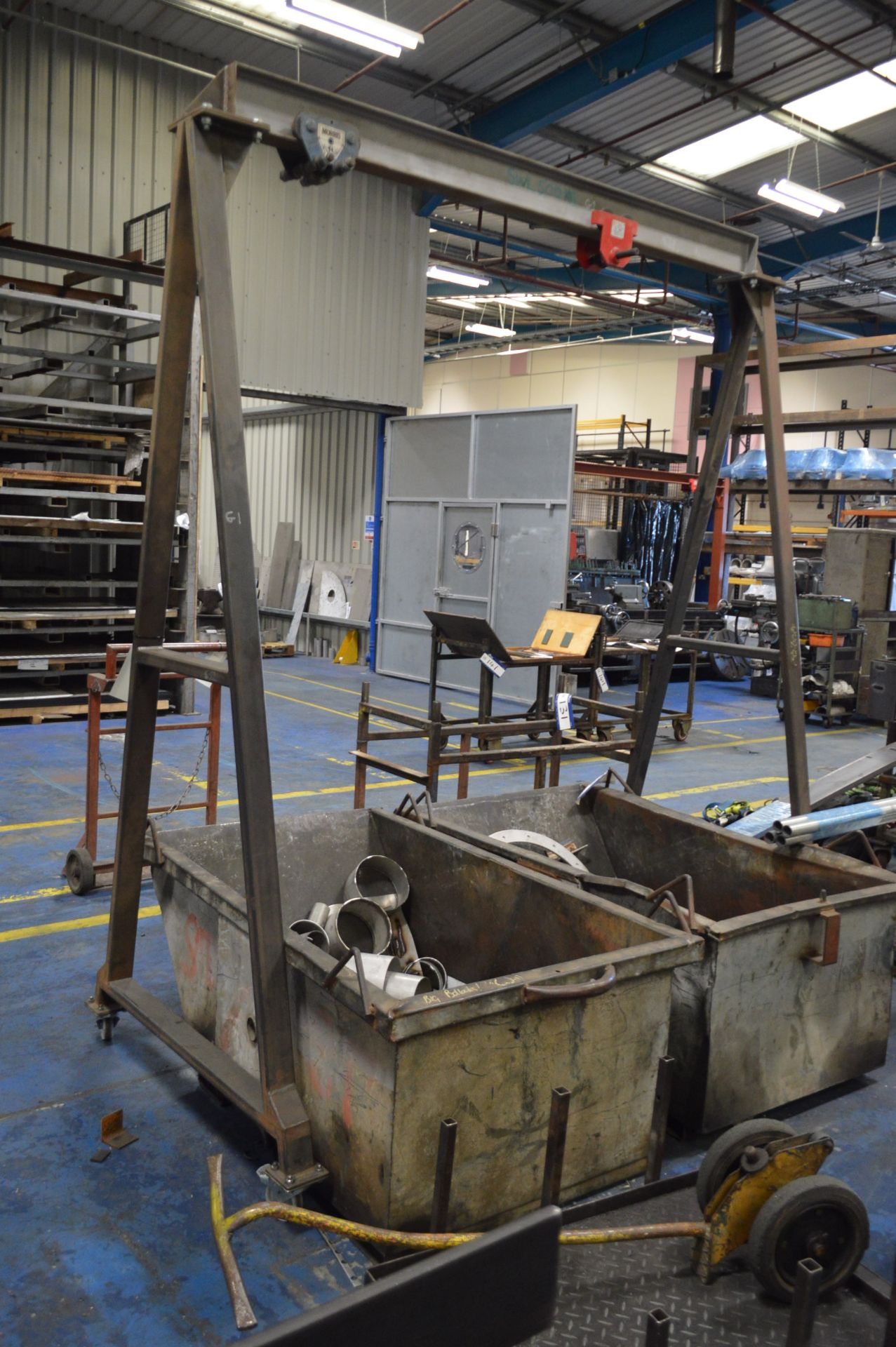 Bolted Steel A-Frame Lifting Gantry, 500kg SWL, ap - Bild 2 aus 2