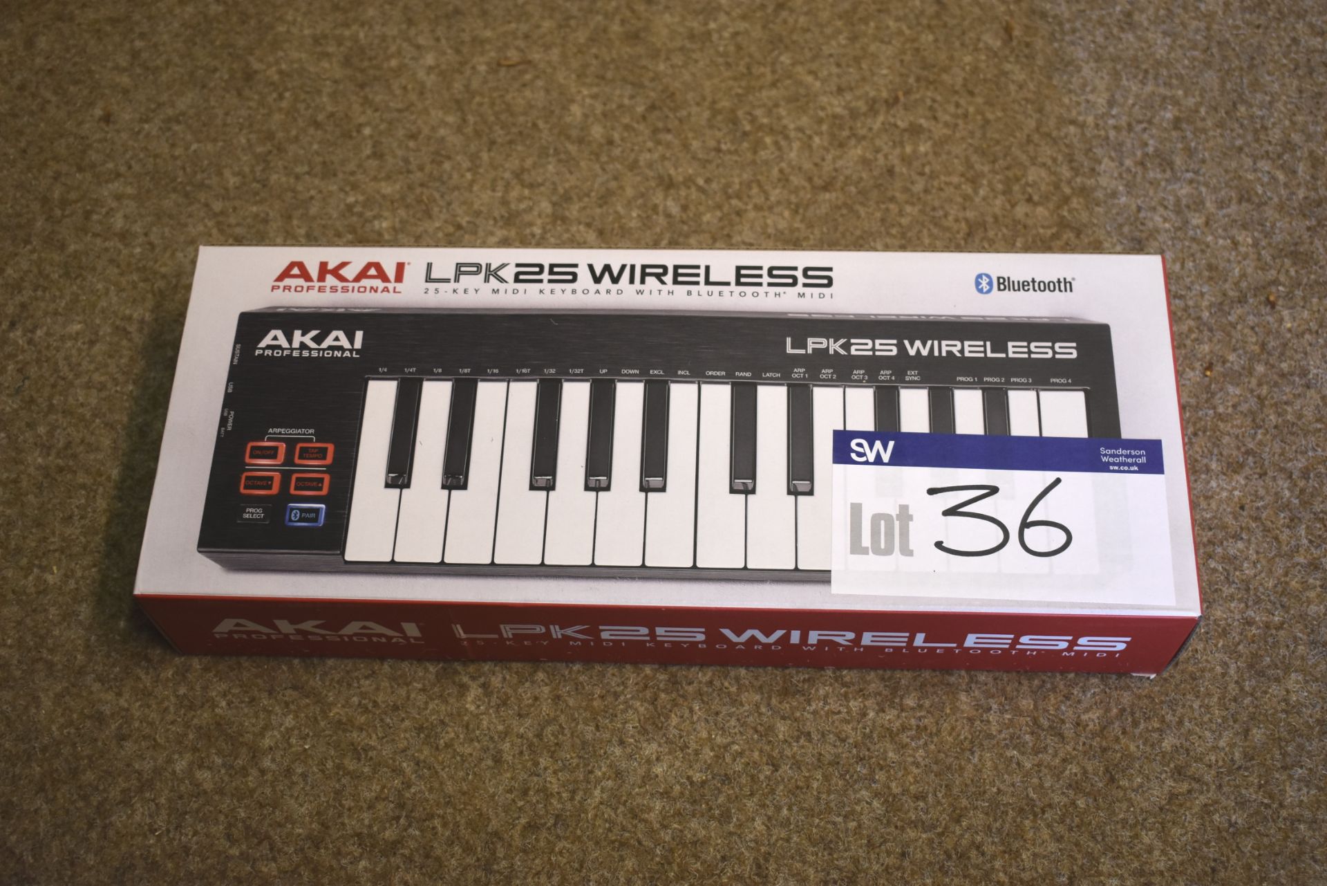 Akai LPK25 Wireless Bluetooth 25 Key Mini Keyboard (Boxed)