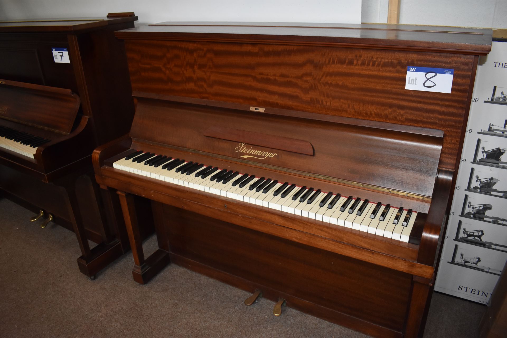 Steinmayer Model 1A Upright Piano, Circa 1930’s, Serial Number: 27901, Mahogany Veneered,