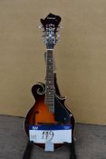 Savannah SF100F Type 8 String Mandolin (Top 2 Strings Missing)