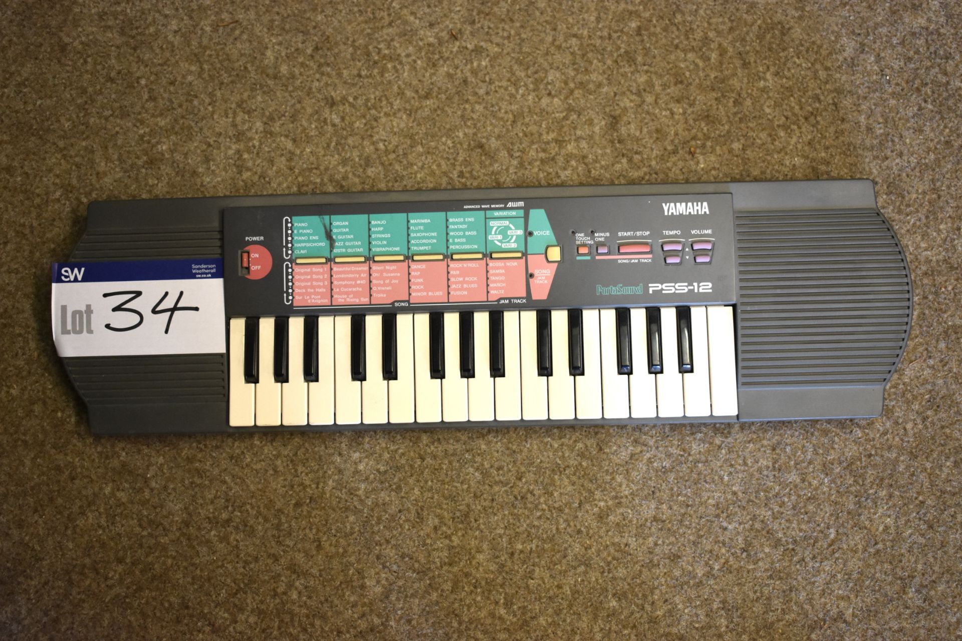 Yamaha Portasound PSS-12 Keyboard (Pre-owned – No Box)