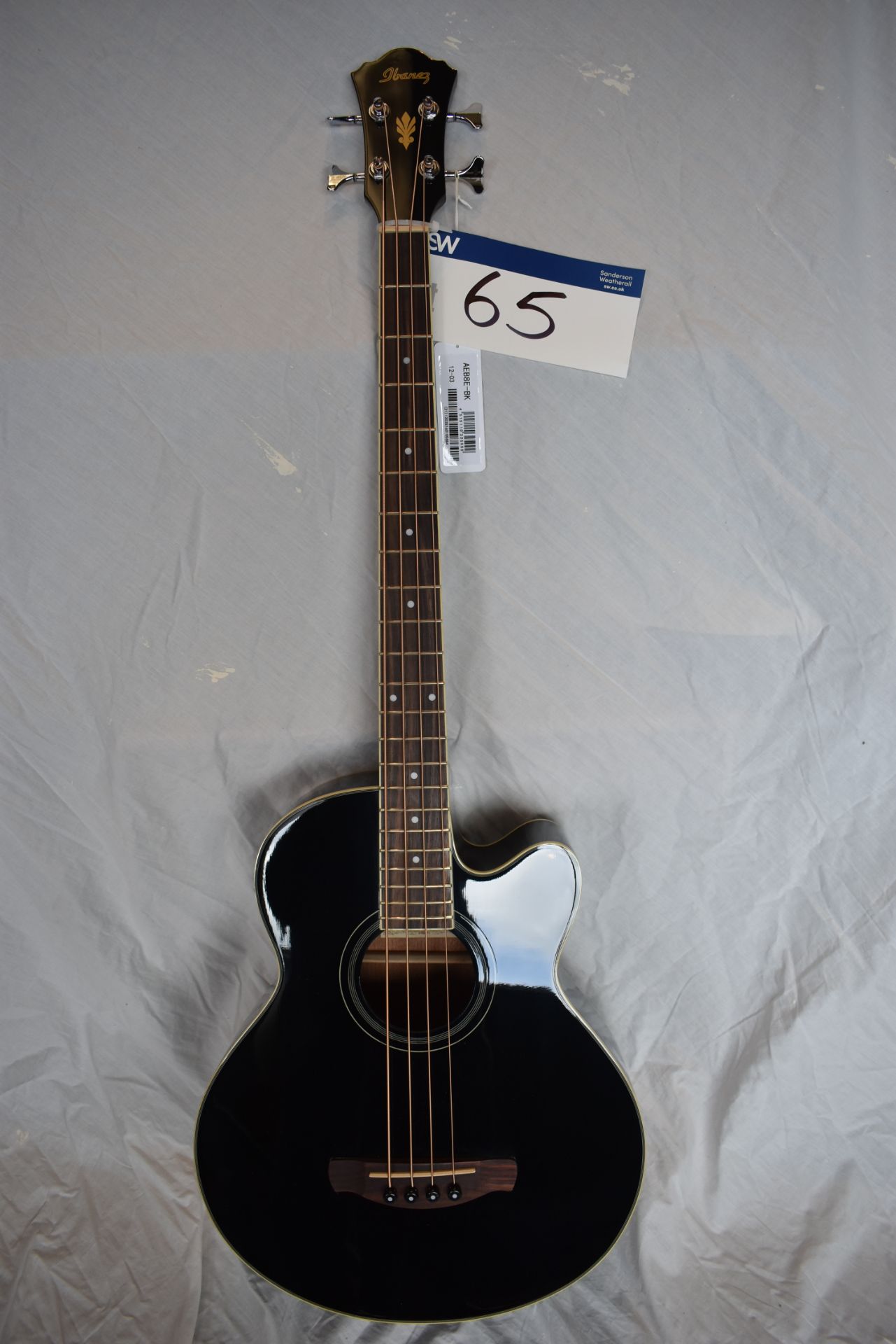 Ibanez AEB8E-BK Electric Acoustic Bass Guitar