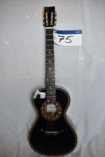 Aria 19C-200SBK Victorian Parlour Acoustic Guitar