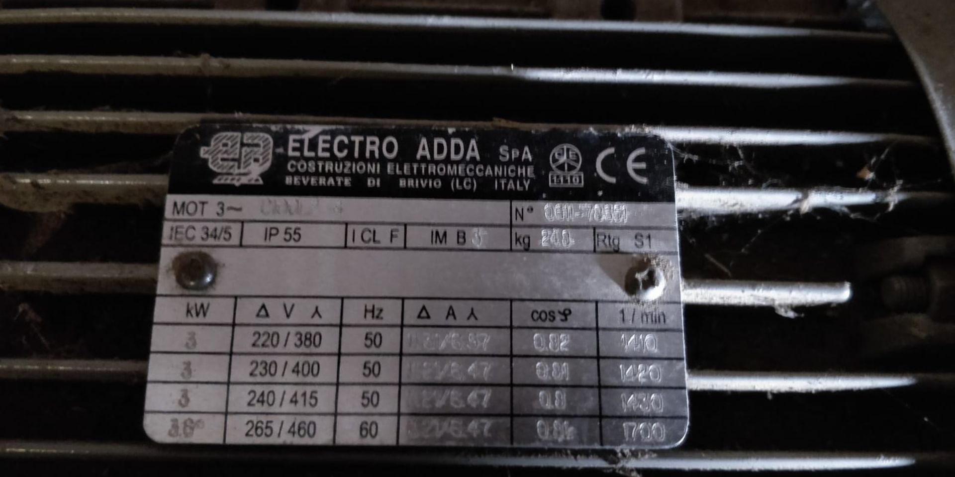 Electro Adda 3kW AC Motor - Image 2 of 2