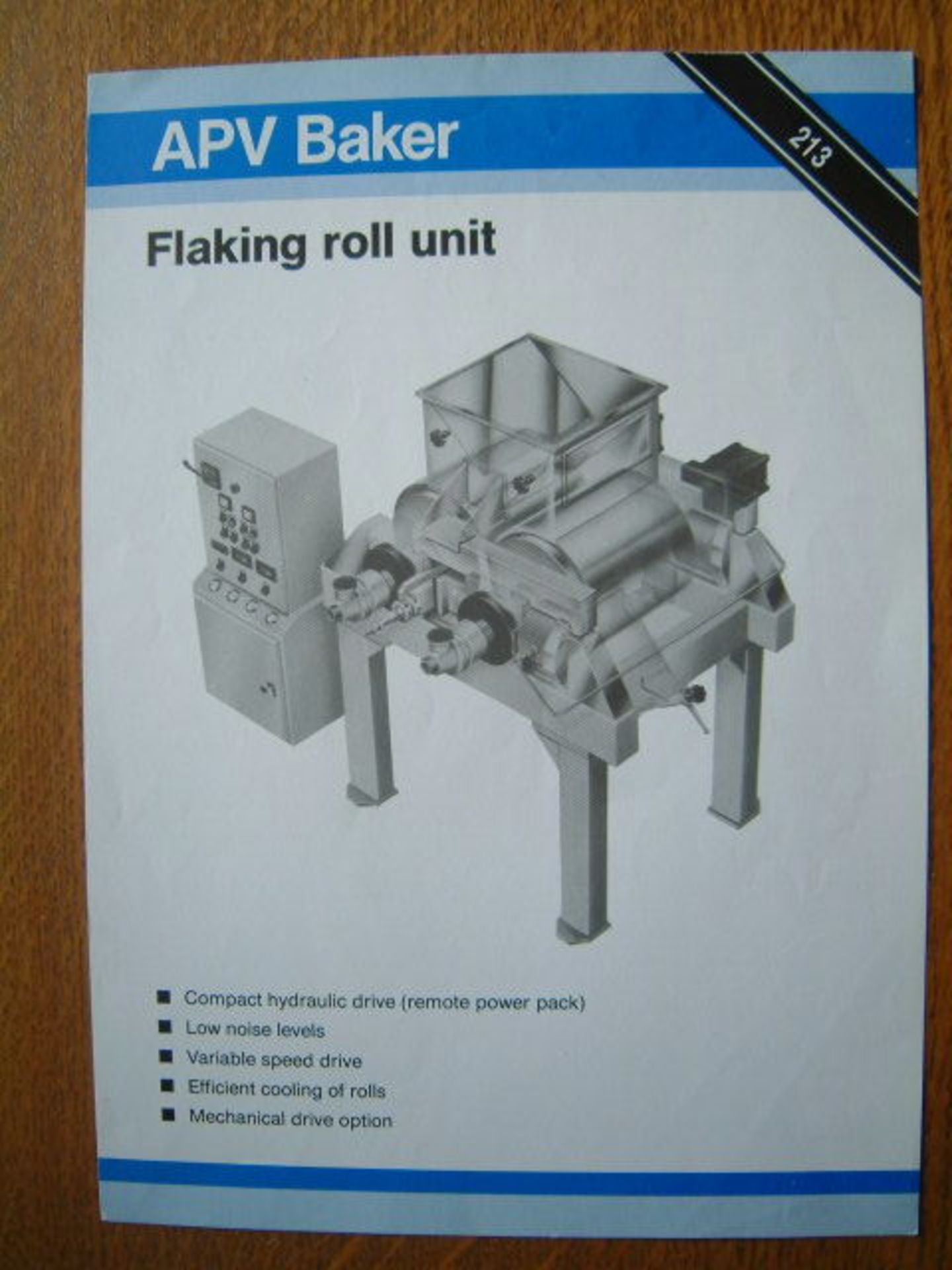 Baker Perkins 450 x 450 Flaking Mill, with hydraulic powerpack (understood to require rebuilding) - Image 13 of 14