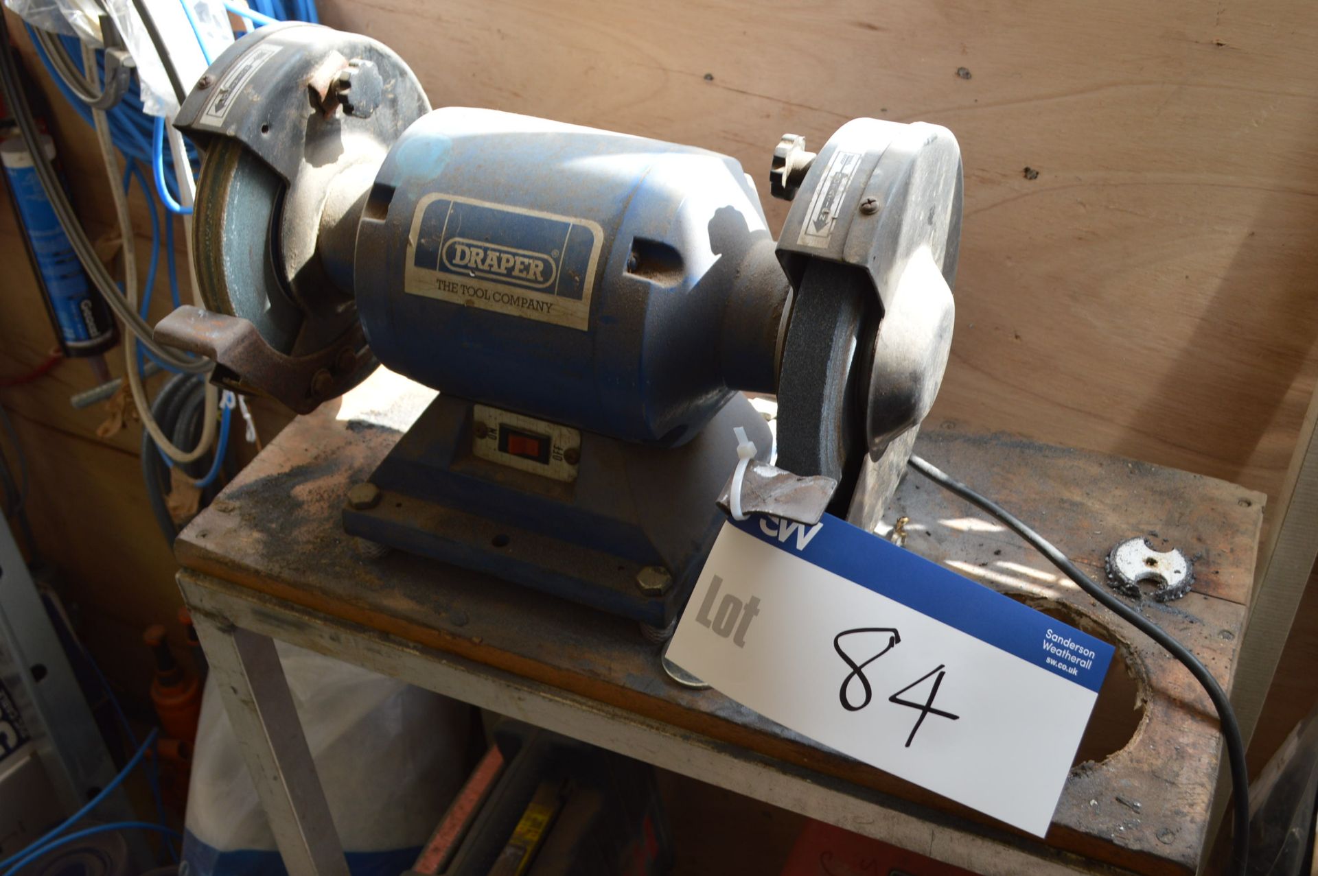 Draper Double End Bench Grinder, with stand