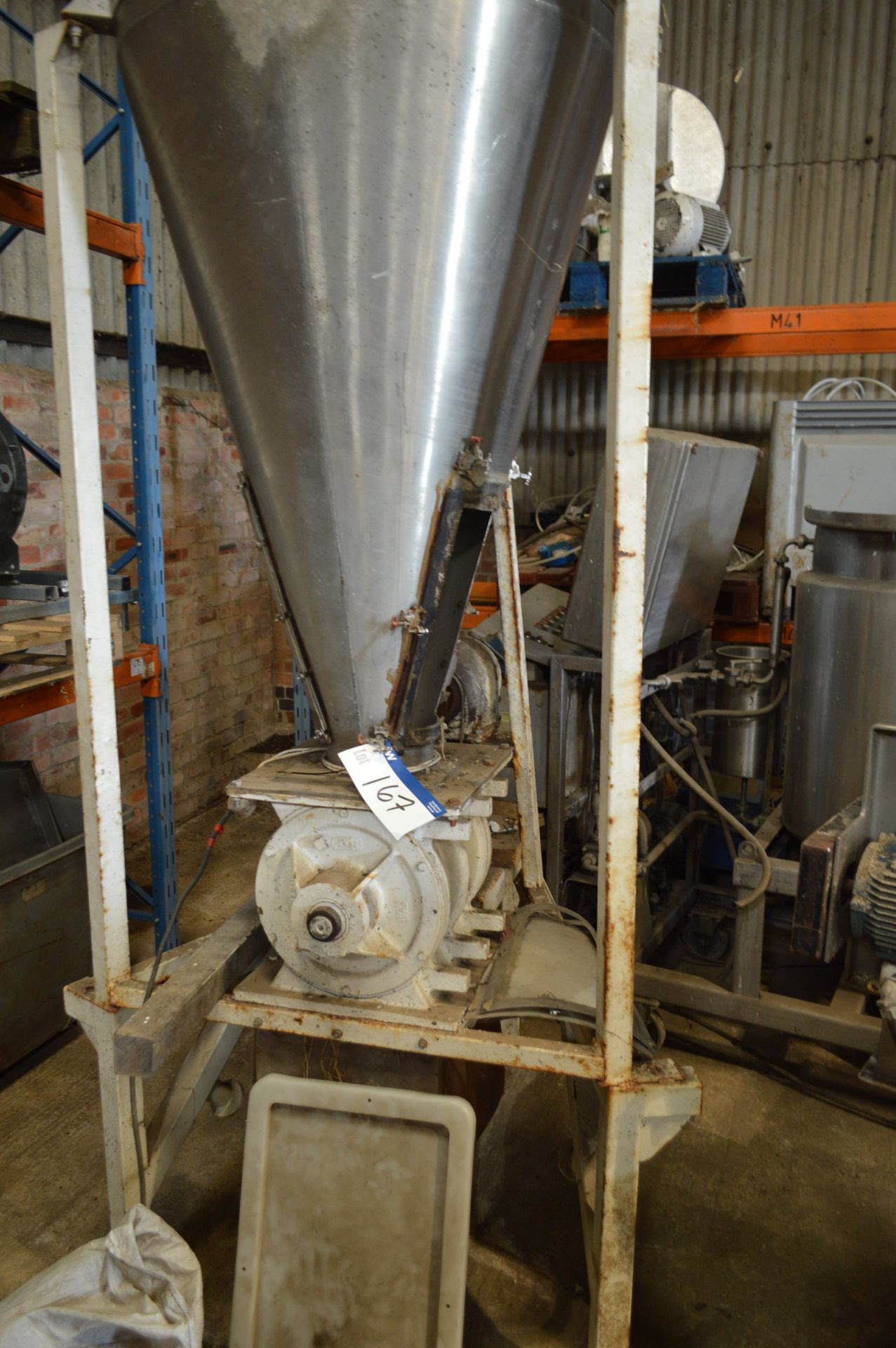 Stainless Steel Cyclone, with rotary valve discharge and stand - Bild 2 aus 3