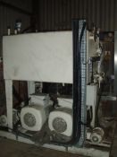 Baker Perkins 450 x 450 Flaking Mill, with hydraulic powerpack (understood to require rebuilding)