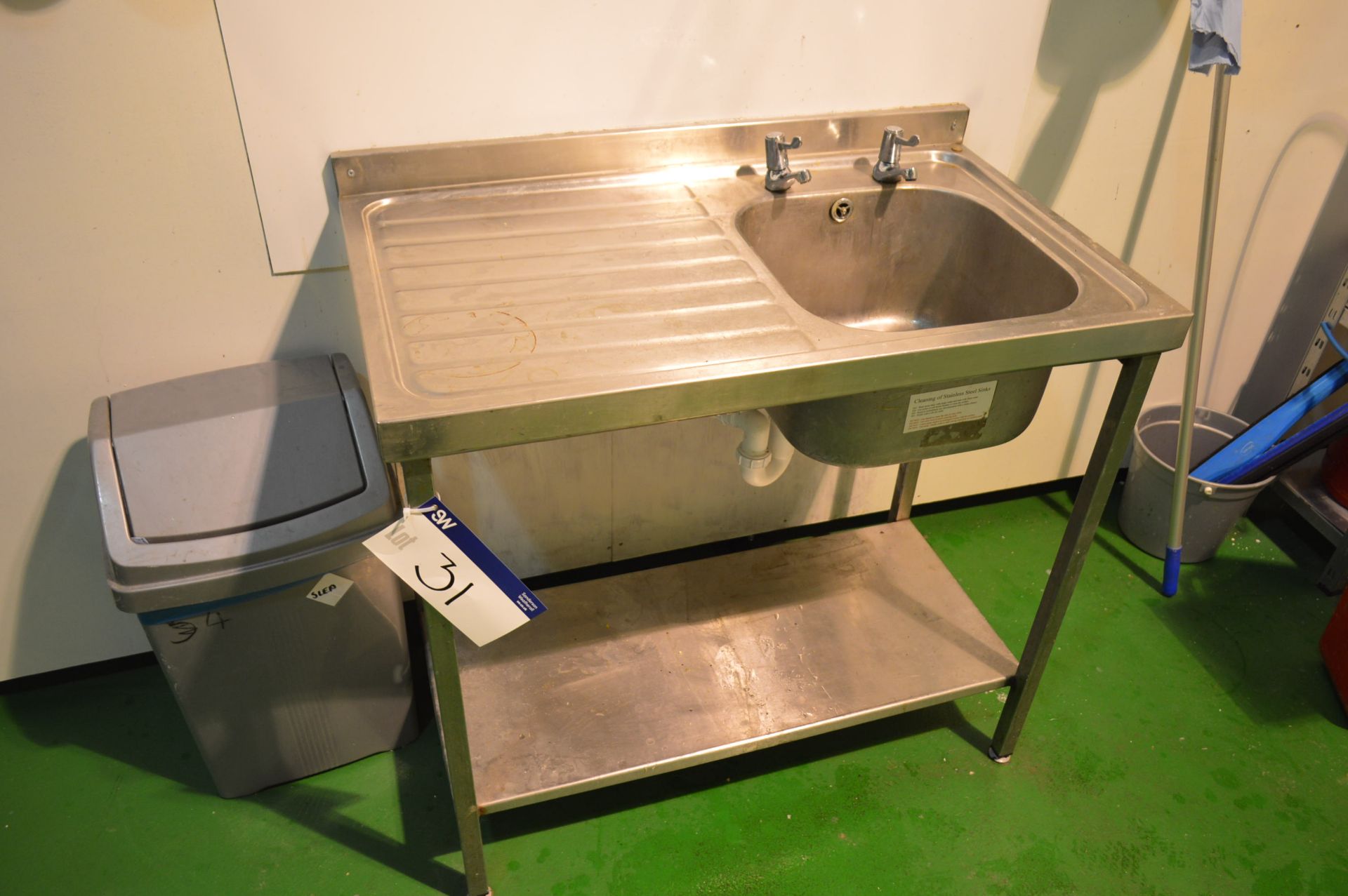Stainless Steel Single Drainer Sink Unit