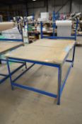 Steel Framed Packing Bench, with roll dispenser