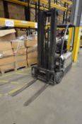 Crown BATTERY ELECTRIC FORK LIFT TRUCK, indicated