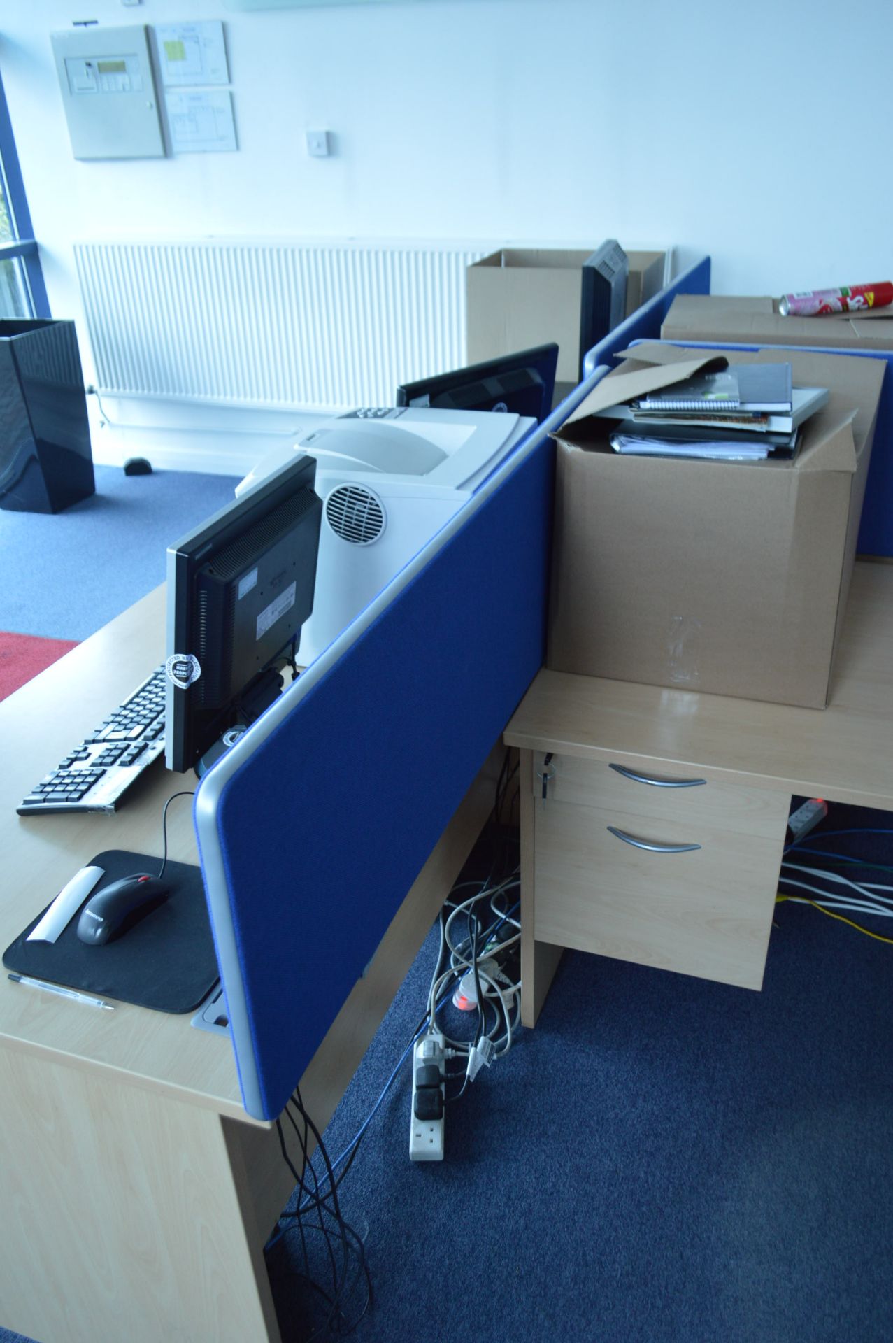 Five Desk Partitioning Walls - Image 2 of 2