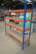 One-Bay Four-Tier Stock Rack, approx. 1.8m long (c