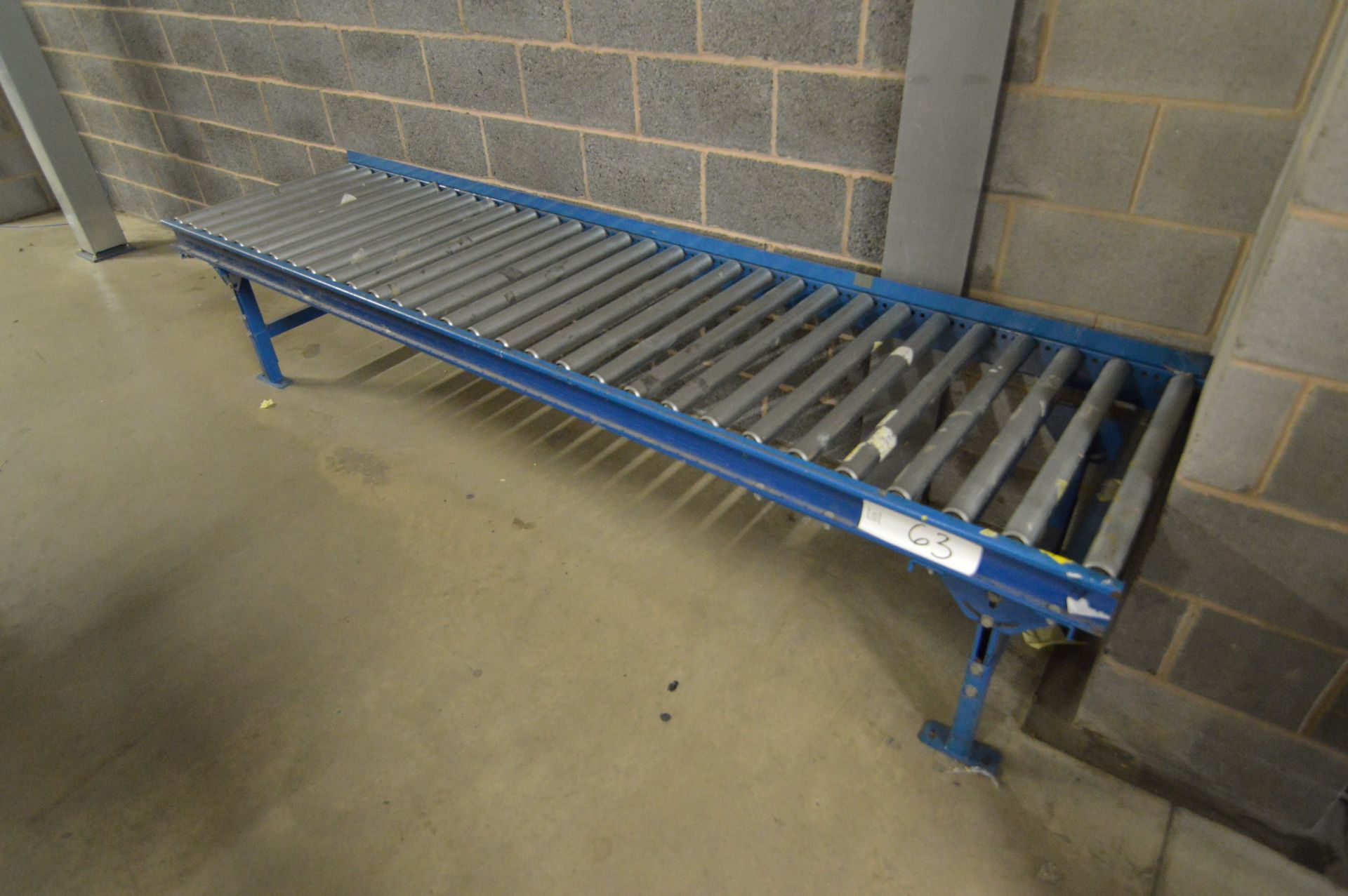 One Section of Roller Conveyor, approx. 3m long x