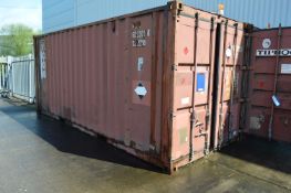 Steel Cargo Container, approx. 6100mm long x 2400m