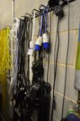 Assorted Electrical Extensions, on wall (please no