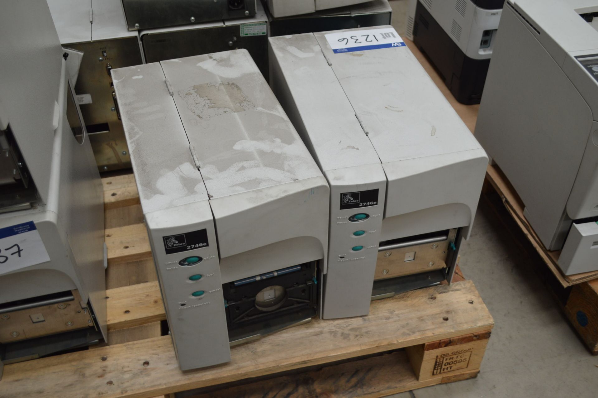 Two Zebra 2746c Label Printers