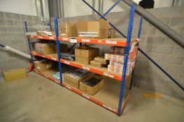 Rapid Racking Two-Bay Three-Tier Stock Rack, appro